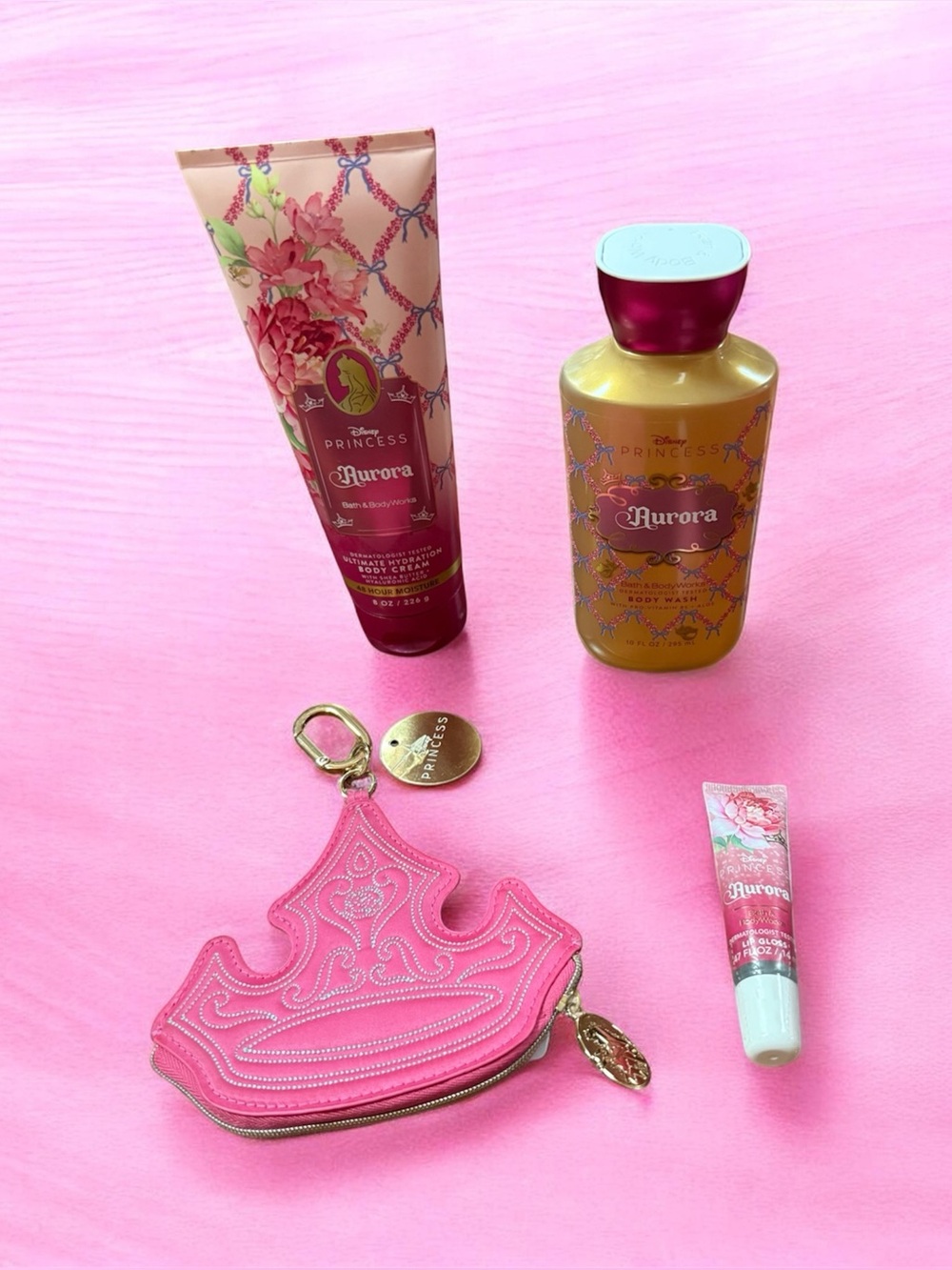 Bath & Body Works Disney Princess Aurora Bundle of 4 Items